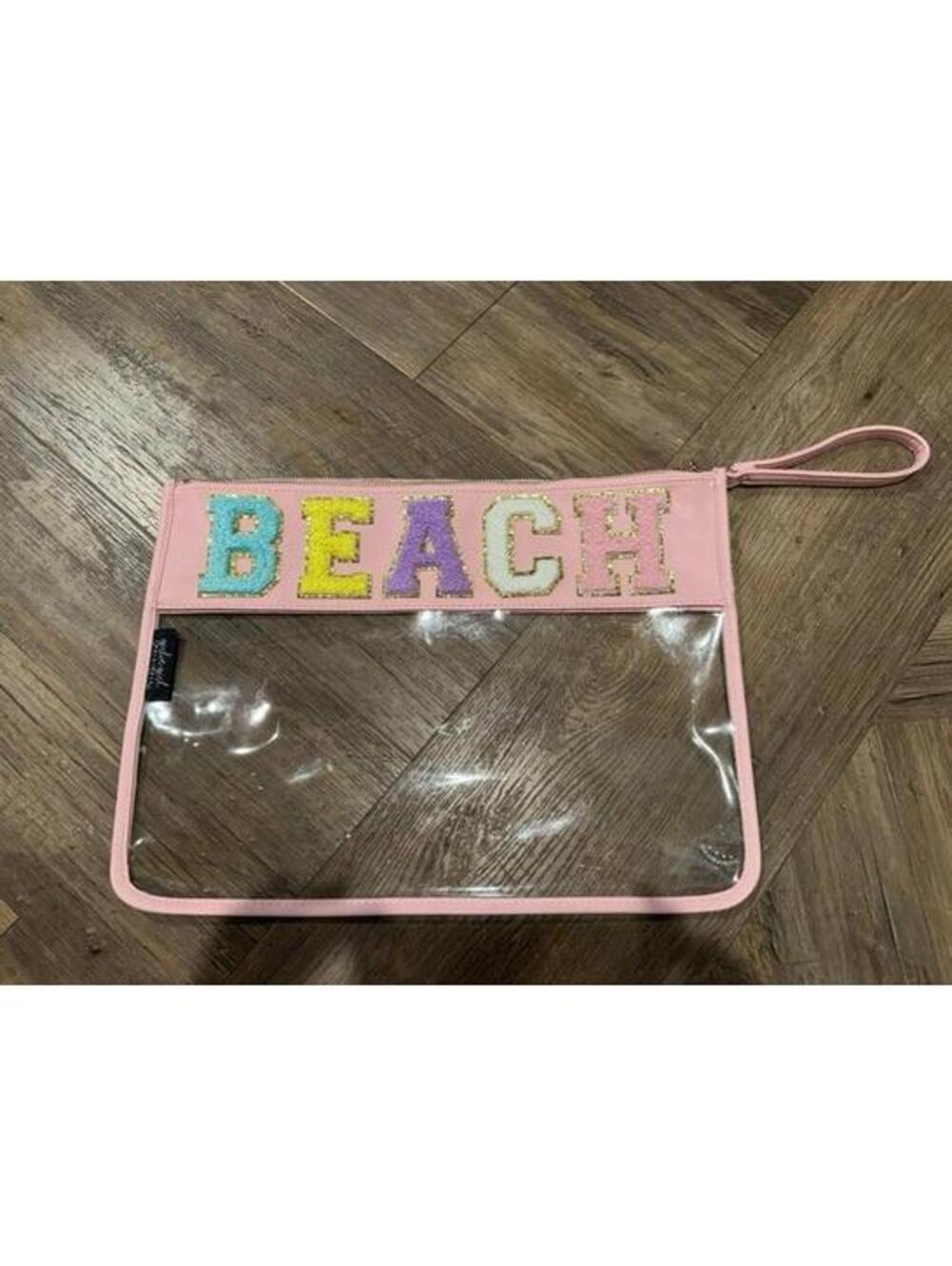 NWOT Large Chenille Letter Beach Travel Bag Girlie Girl Original